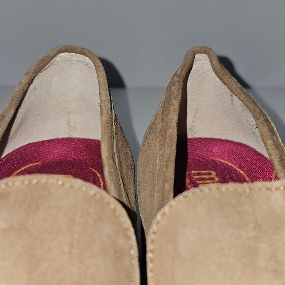 NEW Munro Giselle Loafer Womens 9.5 WIDE Fawn Brown Suede Slip On Cushioned - Picture 7 of 13